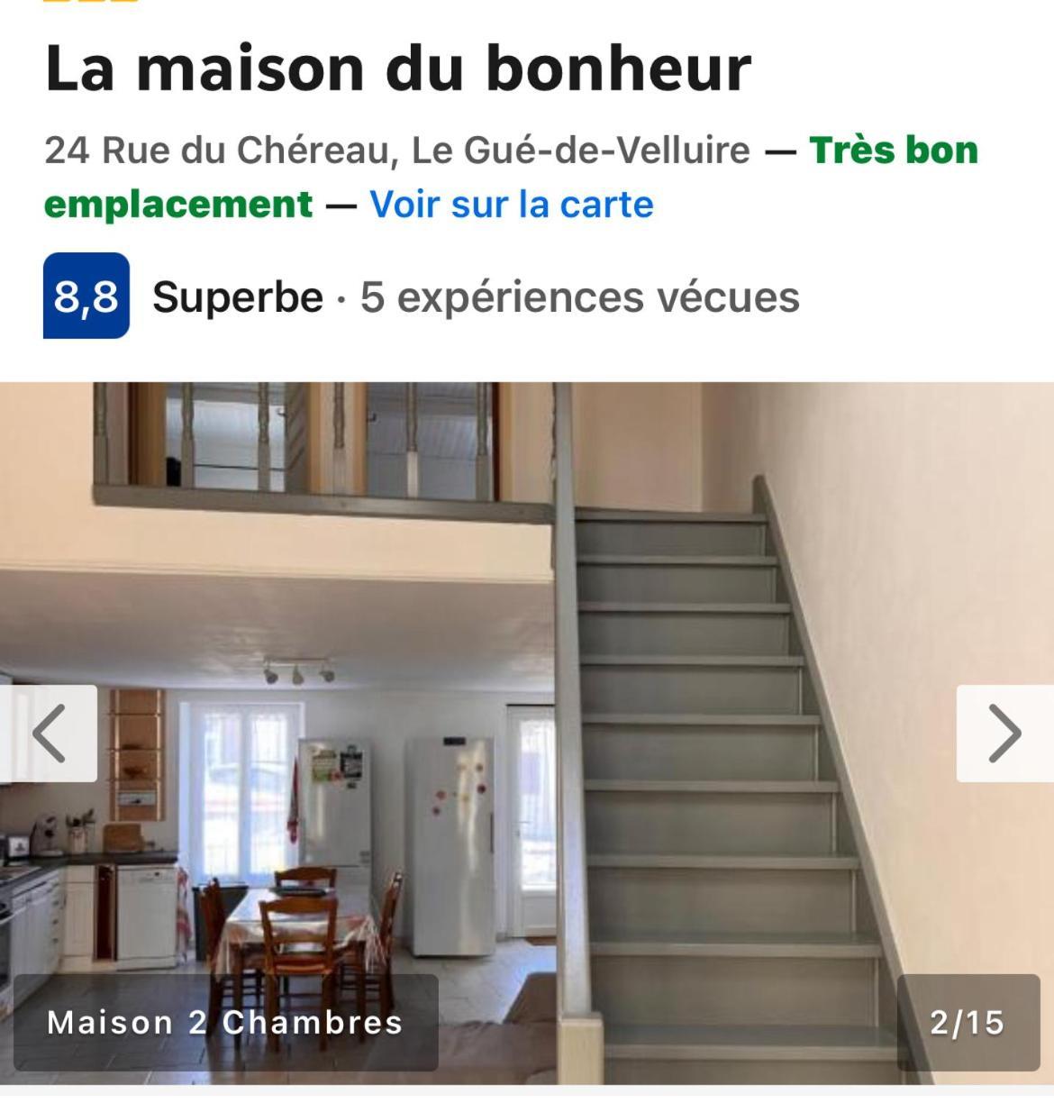 La Maison Du Bonheur Le Gué-de-Velluire Buitenkant foto