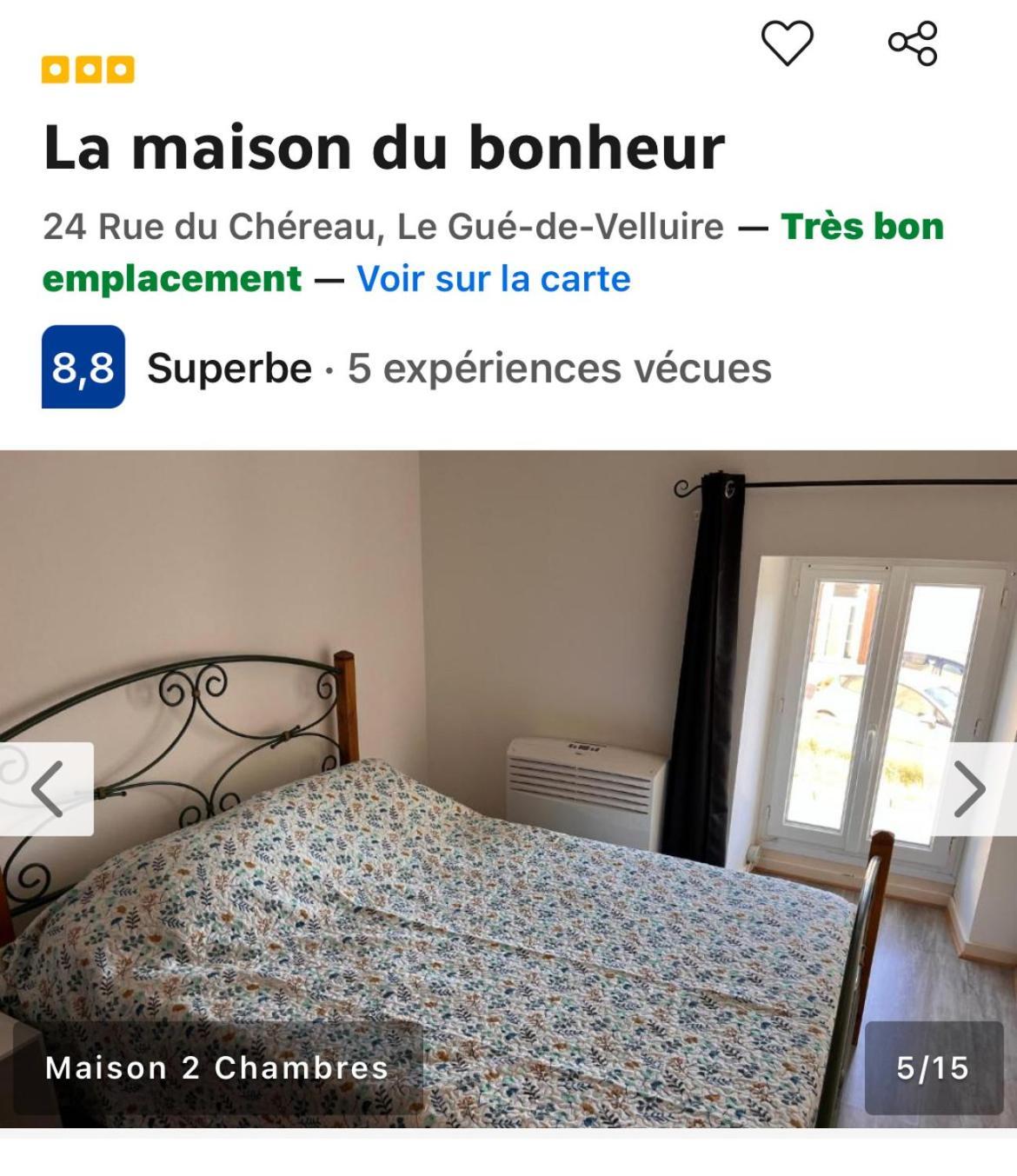 La Maison Du Bonheur Le Gué-de-Velluire Buitenkant foto