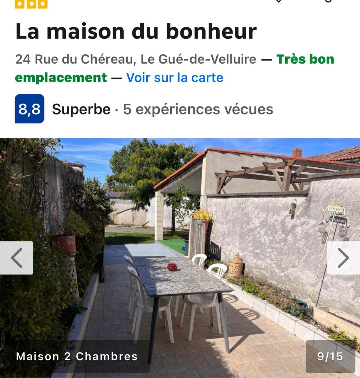 La Maison Du Bonheur Le Gué-de-Velluire Buitenkant foto